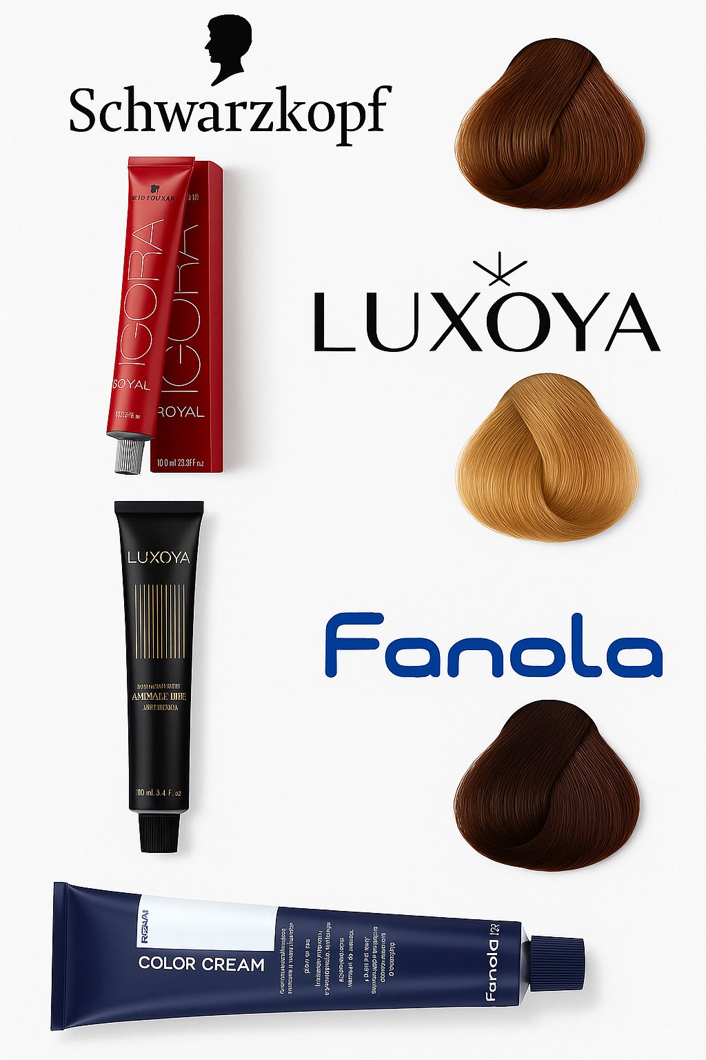 Luxoya és Fanola hajfestékek